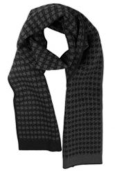 Szalik Jesienno-Zimowy, Wzór Geometryczny, Czarno-Popielaty Dwustronny -EM Men's Accessories. Szare szaliki męskie Em men's accessories, bez wzorów, z materiału. Za 69.99 zł.