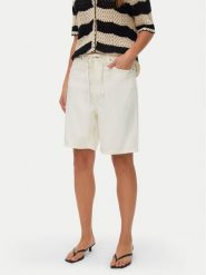 Vero Moda Szorty jeansowe Villa 10326196 Beżowy Regular Fit. Brązowe szorty damskie Vero Moda, bez wzorów, z bawełny. Za 179.99 zł.