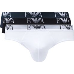 Emporio Armani 3-pack Slipy Czarny Niebieski Biały. Białe slipki męskie Emporio Armani, xxl, bez wzorów, z bawełny. Za 175.95 zł.