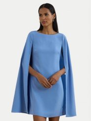 LAUREN RALPH LAUREN Sukienka koktajlowa 253855210033 Niebieski Slim Fit. Niebieskie sukienki damskie Lauren Ralph Lauren, bez wzorów, z syntetyku, wizytowe, bez kołnierzyka, bez ramiączek. Za 719.99 zł.