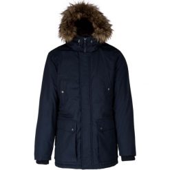 Parka na zimną pogodę Kariban. Niebieskie parki męskie KARIBAN, na zimę, m, bez wzorów, eleganckie, bez kołnierzyka, bez kaptura. Za 507.50 zł.