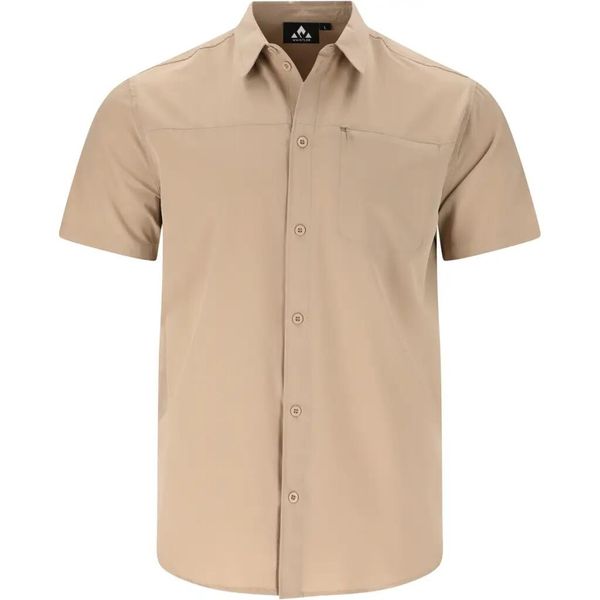 Koszula Whistler Jeromy. Brązowe koszule męskie Whistler, m, bez wzorów, z elastanu, eleganckie, bez kołnierzyka, bez ramiączek. Za 194.50 zł.