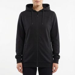 Kurtka Treningowa Oversize z Kapturem Czarna. Czarne kurtki sportowe damskie Legea, uniwersalny, bez wzorów, z bawełny, bez ramiączek, z kapturem, do biegania. Za 92.00 zł.