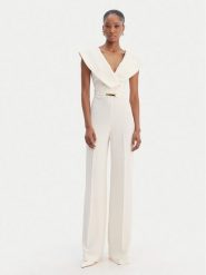 Simona Corsellini Kombinezon P26CPTU00701 Écru Regular Fit. Sukienki damskie SIMONA CORSELLINI, bez wzorów, z syntetyku, bez kołnierzyka, bez ramiączek. Za 1,889.00 zł.