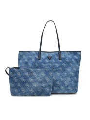 Guess Torebka Victtoria HWDL95 14290 Niebieski. Niebieskie shopperki damskie Guess, z aplikacjami, bez dodatków. Za 714.99 zł.