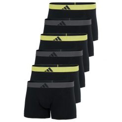 Bokserki Active Flex Cotton Body 6 pak. Szare bokserki męskie Adidas, bez wzorów, z bawełny. Za 357.00 zł.