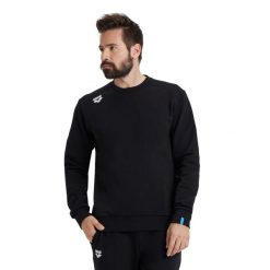 Bluza Arena Crew Solid. Czarne bluzy damskie ARENA, bez wzorów, sportowe, bez ramiączek, bez kaptura. Za 292.00 zł.