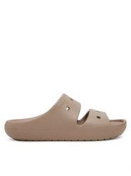 Crocs Klapki Classic Sandal v2 209403 Brązowy. Brązowe klapki męskie Crocs, bez wzorów, z tworzywa sztucznego, bez zapięcia. Za 129.99 zł.