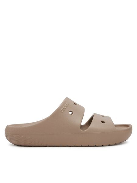 Crocs Klapki Classic Sandal v2 209403 Brązowy. Brązowe klapki męskie Crocs, bez wzorów, z tworzywa sztucznego, bez zapięcia. Za 129.99 zł.