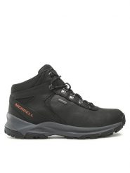 Merrell Trekkingi Erie Mis Ltr Wp J500151 Czarny. Czarne botki męskie Merrell, bez wzorów, z nubiku, bez obcasa, bez zapięcia. Za 529.99 zł.
