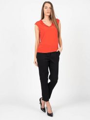 Pinko Top "Abbuffato 1" | 1G1623 Y6ZV | Abbuffato 1 | Kobieta | Czerwony. Czerwone topy damskie Pinko, bez wzorów, z tkaniny, bez kołnierzyka, bez ramiączek. W wyprzedaży za 179.00 zł.
