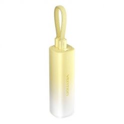 Powerbank 5000mAh Vention FHWY0 20W + kabel USB-C do lightning (żółty). Żółte powerbanki Vention. Za 99.00 zł.