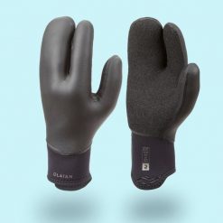 Rękawiczki surfingowe Olaian 900 z neoprenu 5 mm. Brązowe rękawiczki męskie OLAIAN, bez wzorów, z neoprenu. Za 159.99 zł.