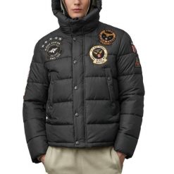 Kurtka BLAUER ACADEMY CARTER Czarny. Czarne kurtki męskie Blauer, bez wzorów, z tkaniny, bez kaptura. Za 1,173.99 zł.
