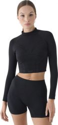 Koszulka damska 4F Longsleeve FNK F483 czarne 4FRAW24TFLOF483 20S XS/S. Czarne bluzki damskie 4F, s, bez wzorów, bez kołnierzyka, bez ramiączek. Za 119.98 zł.