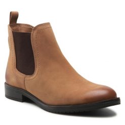 Botki Lasocki. Brązowe botki damskie Lasocki, bez wzorów, bez obcasa, na płaskiej podeszwie, bez zapięcia. Za 229.99 zł.