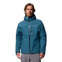 Kurtka Columbia Explorer's Edge™ Ii Kurtka Ocieplana Dorośli. Niebieskie kurtki męskie Columbia, s, bez wzorów, z materiału, z kapturem. Za 835.99 zł.