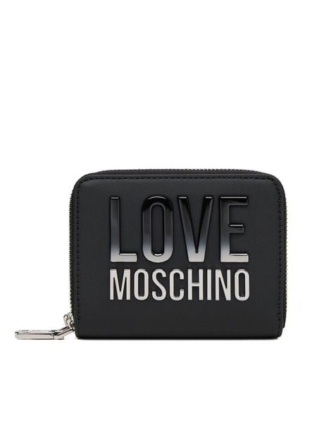 LOVE MOSCHINO Portfel JC5726PP0MKD000B Czarny. Czarne portfele damskie Love Moschino, ze skóry. Za 519.99 zł.