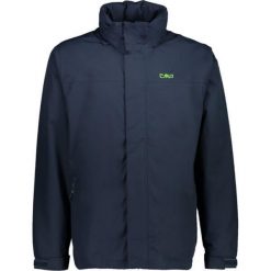 Kurtka przeciwdeszczowa męska CMP Snaps. Czarne kurtki męskie CMP, m, bez wzorów, sportowe, bez kaptura. Za 189.99 zł.