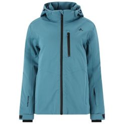 Kurtka narciarska damska Whistler Jada W-PRO 15000. Niebieskie kurtki sportowe damskie Whistler, na zimę, bez wzorów, bez ramiączek, bez kaptura, narciarskie. Za 589.99 zł.