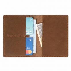 Portfel Brødrene SW01 Jasny Brąz. Portfele męskie Brødrene, bez wzorów, z materiału. Za 79.00 zł.