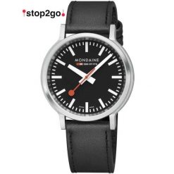 Zegarek męski Mondaine MST.41020.LBV.2SE, Quartz, 41mm, 3ATM. Szare zegarki męskie mondaine, bez wzorów, z materiału, ze stali. Za 2,887.95 zł.