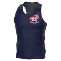 Koszulka sportowa bez rękawów męska Tank top EXTREME HOBBY TROPIC. Czerwone koszulki sportowe męskie EXTREME HOBBY, m, bez wzorów, z elastanu, bez ramiączek, na fitness i siłownię. Za 139.00 zł.