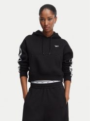 Reebok Bluza Daniella RK25684CCW Czarny Regular Fit. Czarne bluzy damskie Reebok, l, bez wzorów, z bawełny, bez ramiączek, bez kaptura. Za 219.99 zł.