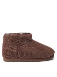 EMU Australia Śniegowce Stinger Micro Teddy W12773 Brązowy. Brązowe śniegowce damskie Emu Australia, ze skóry, bez zapięcia. Za 699.99 zł.