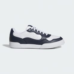 Buty Retrocross 25 Spikeless Golf. Białe swetry męskie Adidas, uniwersalny, bez wzorów, z materiału, klasyczne, bez kołnierzyka, bez ramiączek. Za 529.00 zł.
