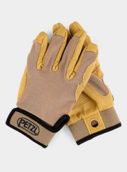 Rękawiczki Petzl Cordex. Żółte rękawiczki męskie PETZL, bez wzorów, z materiału. Za 233.95 zł.