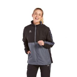 Kurtka Erima Six Wings. Czarne kurtki męskie Erima, m, bez wzorów, z polaru, z kapturem. W wyprzedaży za 310.50 zł.