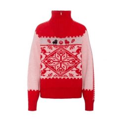 Sweter damski Kari Traa Saga. Brązowe swetry nierozpinane damskie Kari Traa, bez wzorów, sportowe, bez kołnierzyka, bez ramiączek. Za 690.00 zł.