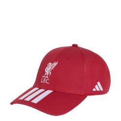 CZAPKA Z DASZKIEM LIVERPOOL FC. Białe czapki damskie Adidas, bez wzorów, z bawełny, klasyczne. Za 99.95 zł.