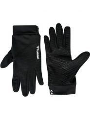 Rękawiczki sportowe dla dorosłych Hummel Light Player Glove. Czarne rękawiczki męskie Hummel, bez wzorów, z elastanu. Za 65.00 zł.