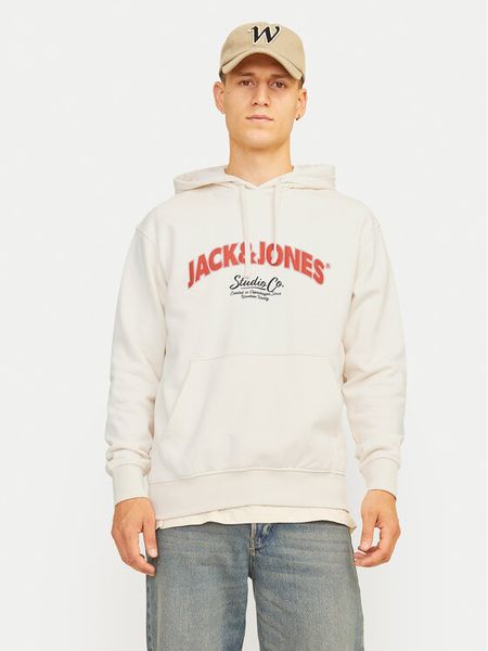Jack & Jones Bluza Bronx 12262919 Écru Regular Fit. Bluzy męskie Jack & Jones, m, bez wzorów, z syntetyku, bez ramiączek, bez kaptura. Za 89.99 zł.