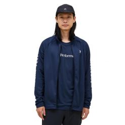 Bluza Peak Performance męska Rider Zip Jacket granatowa - XL. Niebieskie bluzy męskie Peak Performance, m, bez wzorów, bez ramiączek, bez kaptura. W wyprzedaży za 599.00 zł.