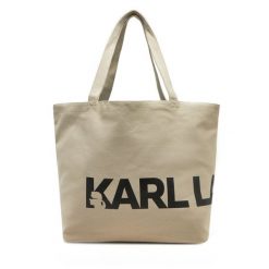 Torebka KARL LAGERFELD. Brązowe shopperki damskie KARL LAGERFELD, bez wzorów, bez dodatków. Za 239.99 zł.