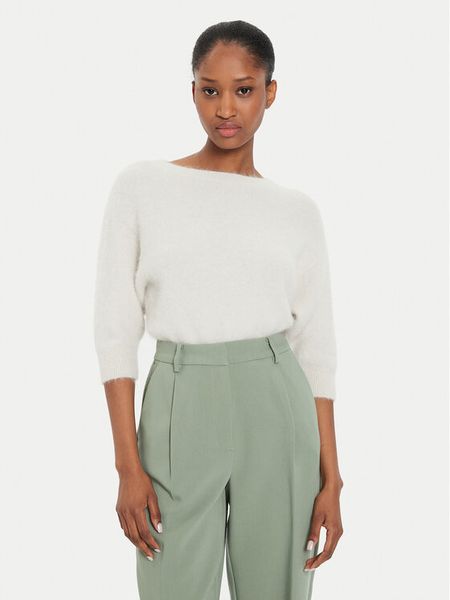 Kontatto Sweter AI2025 3M0230 Écru Regular Fit. Swetry nierozpinane damskie Kontatto, m, bez wzorów, z syntetyku, bez kołnierzyka, bez ramiączek. Za 239.99 zł.