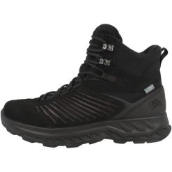 Buty do chodzenia męskie Hanwag Blueridge Es. Czarne buty zimowe męskie Hanwag, bez wzorów, z materiału, za kostkę, bez obcasa, bez zapięcia. Za 764.00 zł.