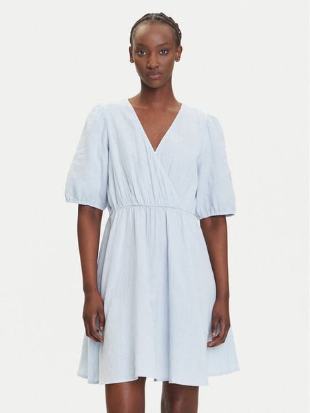 Pieces Sukienka letnia Sastina 17156475 Błękitny Regular Fit. Niebieskie sukienki damskie Pieces, na lato, xl, bez wzorów, z bawełny, bez kołnierzyka, bez ramiączek. Za 129.99 zł.