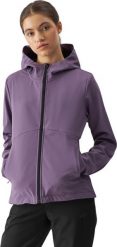 4f Kurtka damska softshell 4F F285 fioletowa 4FWAW24TSOFF285 50S XL. Fioletowe kurtki sportowe damskie 4F, s, bez wzorów, z softshellu, bez ramiączek, bez kaptura. Za 234.21 zł.