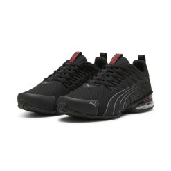 Buty sportowe Voltaic Evo PUMA Black Stormy Slate For All Time Red Gray. Czarne buty sportowe męskie Puma, bez wzorów, z materiału, bez zapięcia. Za 379.00 zł.