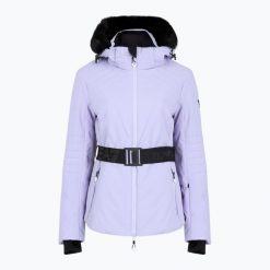 Kurtka narciarska damska EA7 Emporio Armani Ski Kitzbuhel Protectum7. Fioletowe kurtki sportowe damskie EA7 Emporio Armani, na zimę, m, bez wzorów, z materiału, bez ramiączek, bez kaptura, narciarskie. Za 1,949.00 zł.