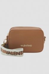 VALENTINO Brązowa damska torebka Zero Re. Brązowe listonoszki damskie Valentino by Mario Valentino, bez wzorów, ze skóry ekologicznej, bez dodatków. W wyprzedaży za 269.99 zł.