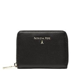Portfel Patrizia Pepe. Czarne portfele damskie Patrizia Pepe. Za 374.99 zł.