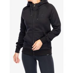 Bluza z kapturem damska Didriksons Ven Full Zip. Czarne bluzy damskie Didriksons, xs, bez wzorów, casualowe, bez ramiączek, z kapturem. Za 261.99 zł.
