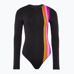 Strój kąpielowy jednoczęściowy damski Hurley Fiji Fantasy Tie Back Surf Suit. Czarne stroje kąpielowe damskie Hurley, l, bez wzorów. Za 279.99 zł.