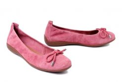 JOSEF SEIBEL 74809 984 040 Fenja 09 rosa, baleriny damskie. Czerwone balerinki damskie Josef Seibel, bez wzorów, ze skóry, bez obcasa, bez zapięcia. Za 305.92 zł.