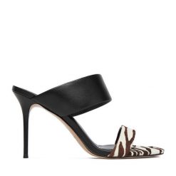 Klapki Eva Minge. Czarne klapki damskie Eva Minge, bez wzorów, bez obcasa, bez zapięcia. Za 429.99 zł.